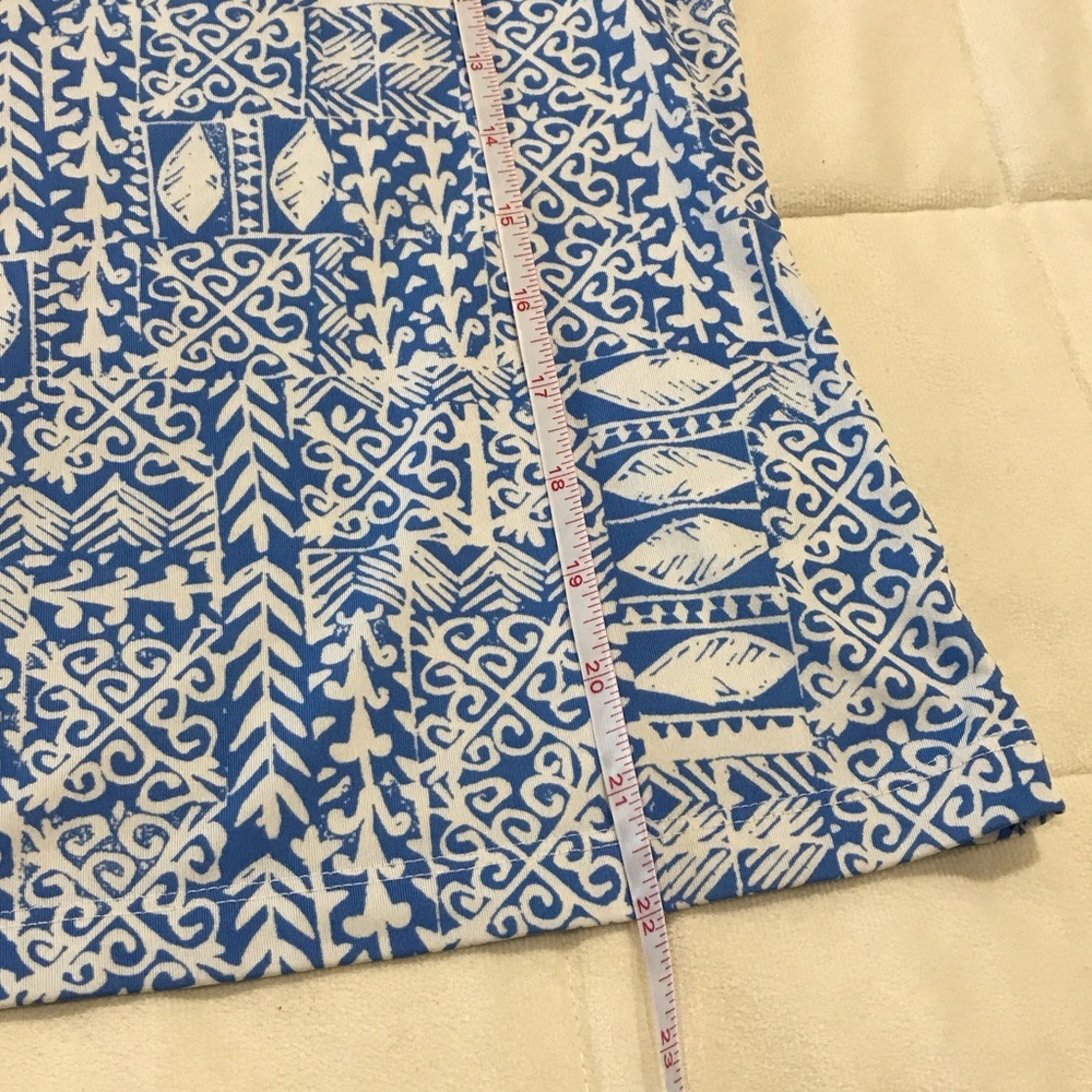 Sigrid Olsen Blue and White Patterned Skort Set - Picture 9 of 11